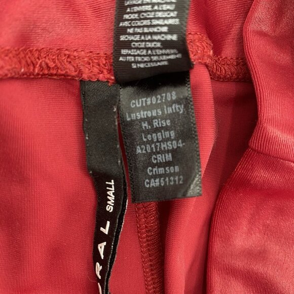 Koral Women's Size Small Crimson Red LUSTROUS Infinity High Rise Leggings - Picture 12 of 14